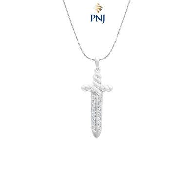 Mặt dây chuyền nam Bạc đính đá MANCODE by PNJ XM00W060019