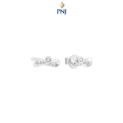 Bông tai Bạc đính đá PNJSilver XMXMW000098