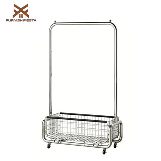 𝐅𝐔𝐑𝐍𝐈𝐒𝐇 𝐅𝐈𝐄𝐒𝐓𝐀 Giá Treo Quần Áo Kèm Giỏ Đựng Đồ Mẫu Mới Giá Phơi Phẩm Chất Cao Giá Treo Quần Áo Hiện Đại