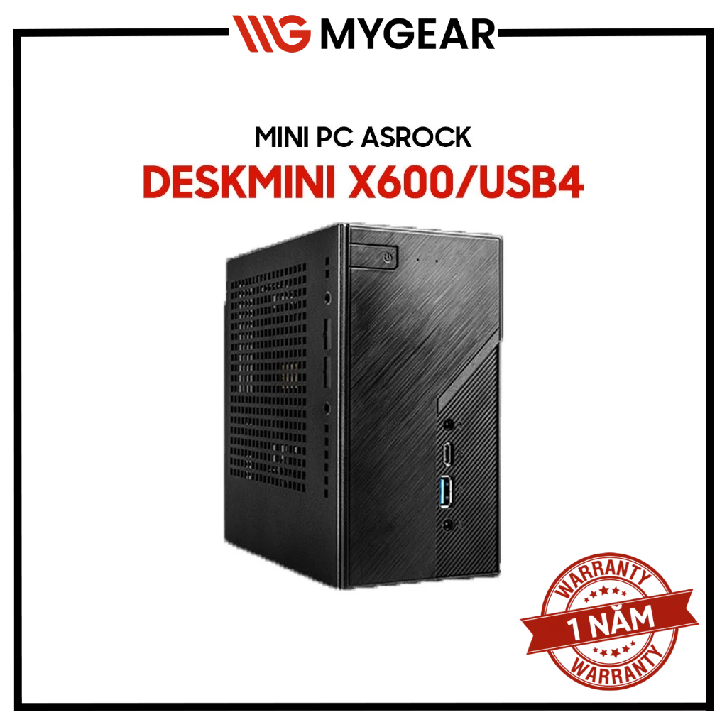 Mini PC ASRock DeskMini X600 USB4 AMD AM5 DDR5 128GB PCIe Gen5