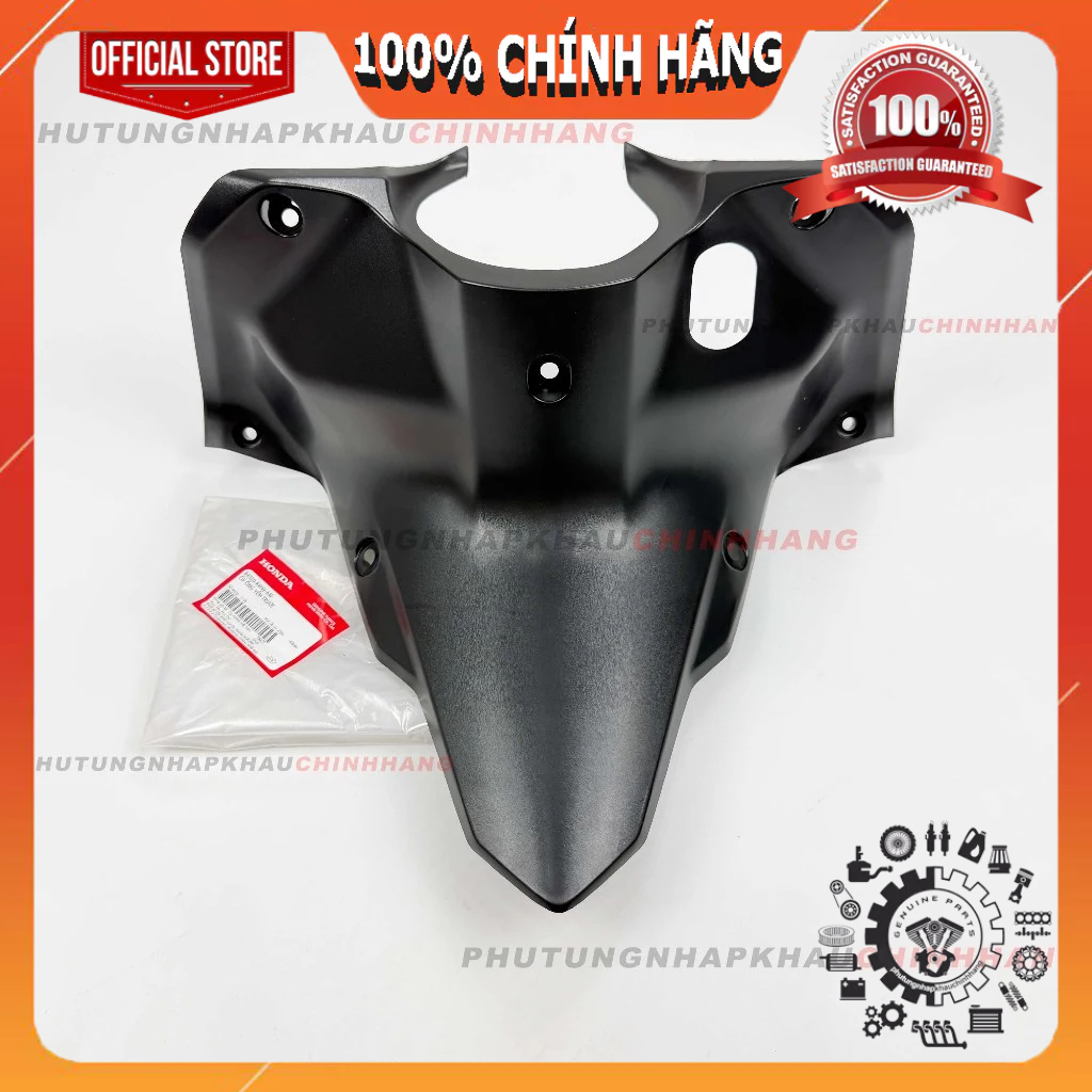 Yếm ổ khóa Wave S 110 RS 110 2011 2012 chính hãng, Ốp ống yếm trước S110 RS110 2013 2014 - 64310KWW6