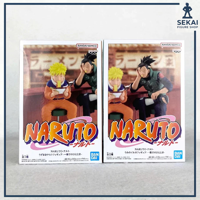 Mô Hình Chính Hãng NARUTO & IRUKA SENSEI tại Tiệm Mì Ramen ICHIRAKU - NARUTO MOMENT Figure