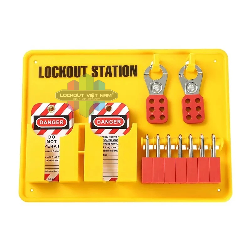 TRẠM TREO Ổ KHÓA- TỦ THIẾT BỊ LOTO- LOCK STATION BY-17