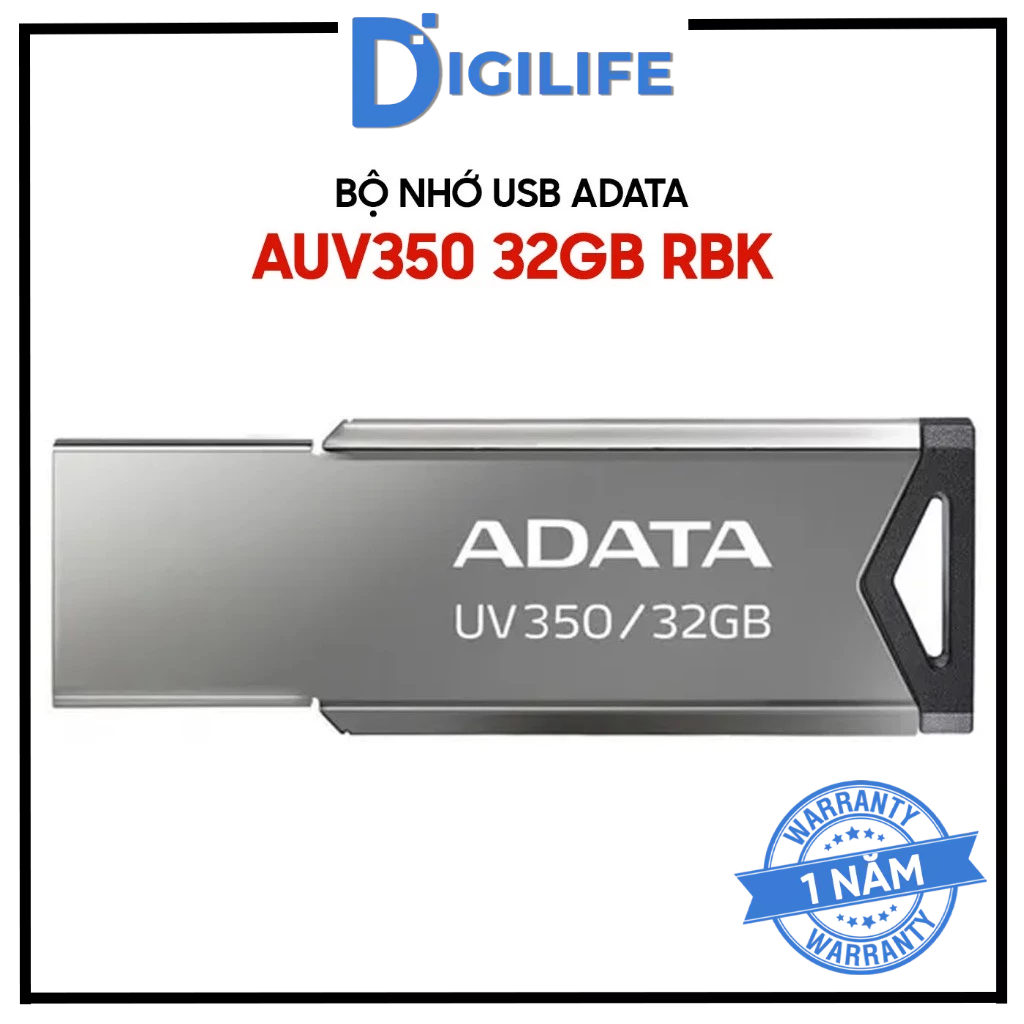 Bộ nhớ USB ADATA AUV350 (32GB/64GB, USB 3.2) và UV210 (32GB/64GB, USB 2.0)