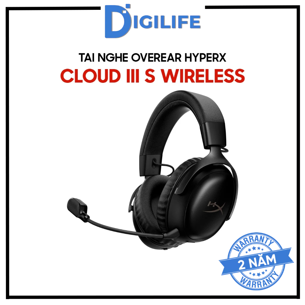 Tai nghe Gaming Overear HyperX Cloud III S Wireless