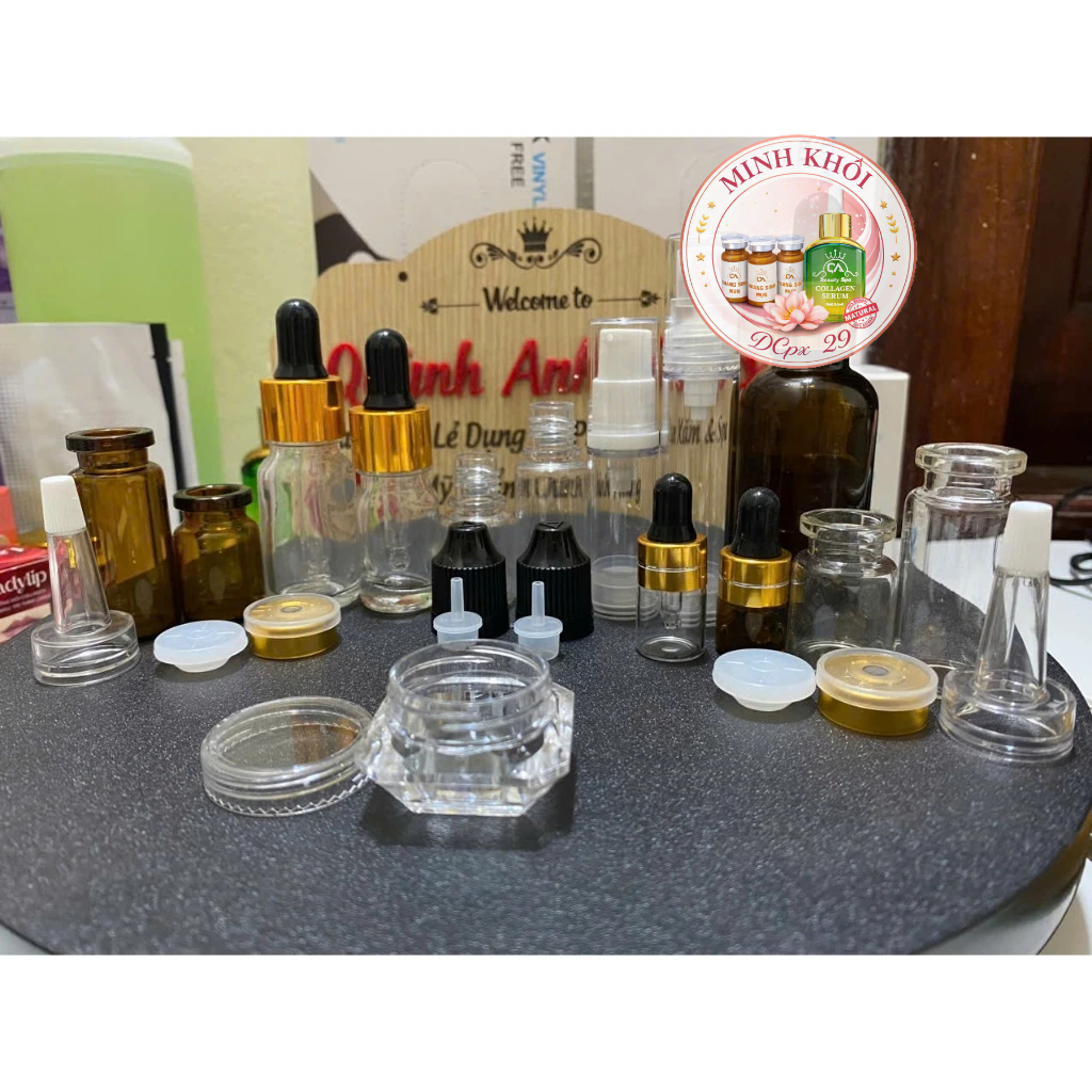 Chai chiết nhựa 5ml 10ml 15ml(combo 10 chai)
