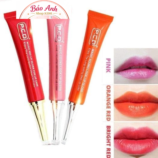 PCD DƯỠNG MÔI SAU XĂM 3 MÀU(ĐỎ-CAM-HỒNG)