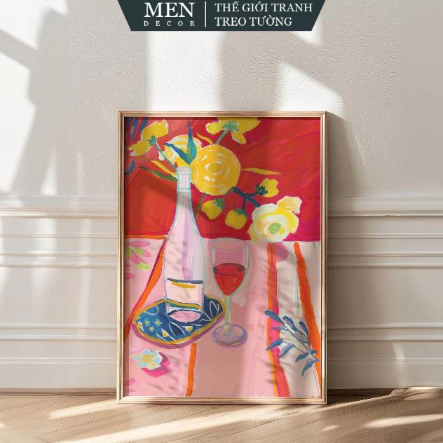 Tranh treo tường, Kitchen Trendy Art, Apartment Decor, Pink Decor, nhận in theo yêu cầu, tặng kèm đi