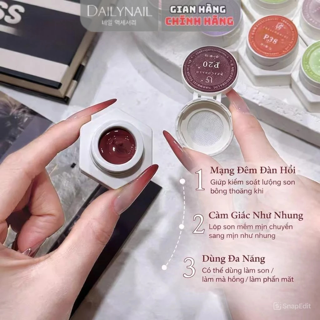 Sơn Gel dặm Ombre Chuyên dụng Frescobaldi Thiết kế dạng lưới