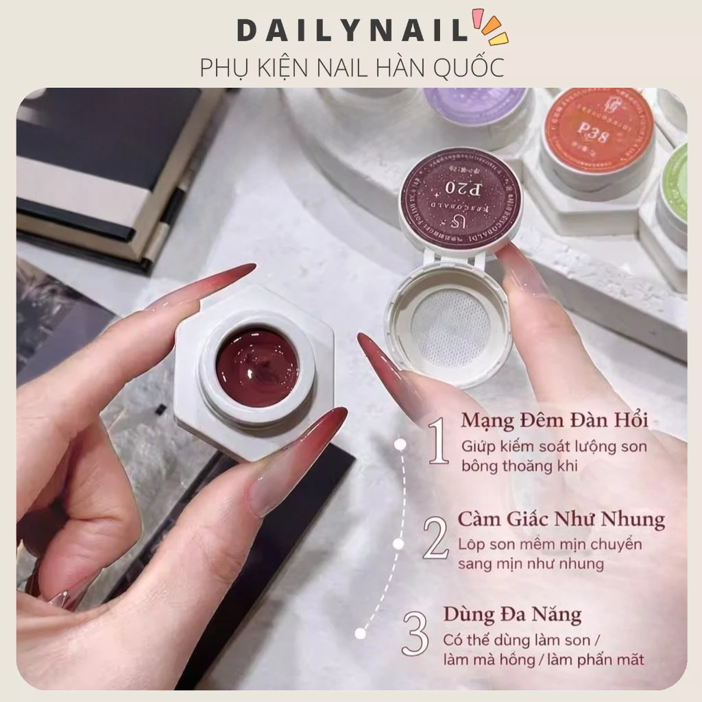 Sơn Gel dặm Ombre Chuyên dụng Frescobaldi Thiết kế dạng lưới
