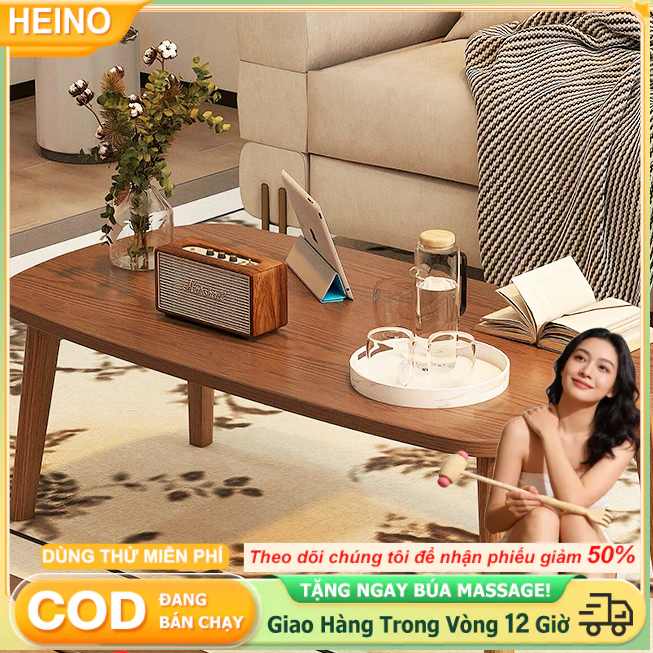 𝑯𝑬𝑰𝑵𝑶 Bàn Gỗ Gấp Gọn di động ngồi trên giường ngồi bệt Bàn Gấp Đặt Máy Tính Sách Vở Bàn Học Tại Nhà
