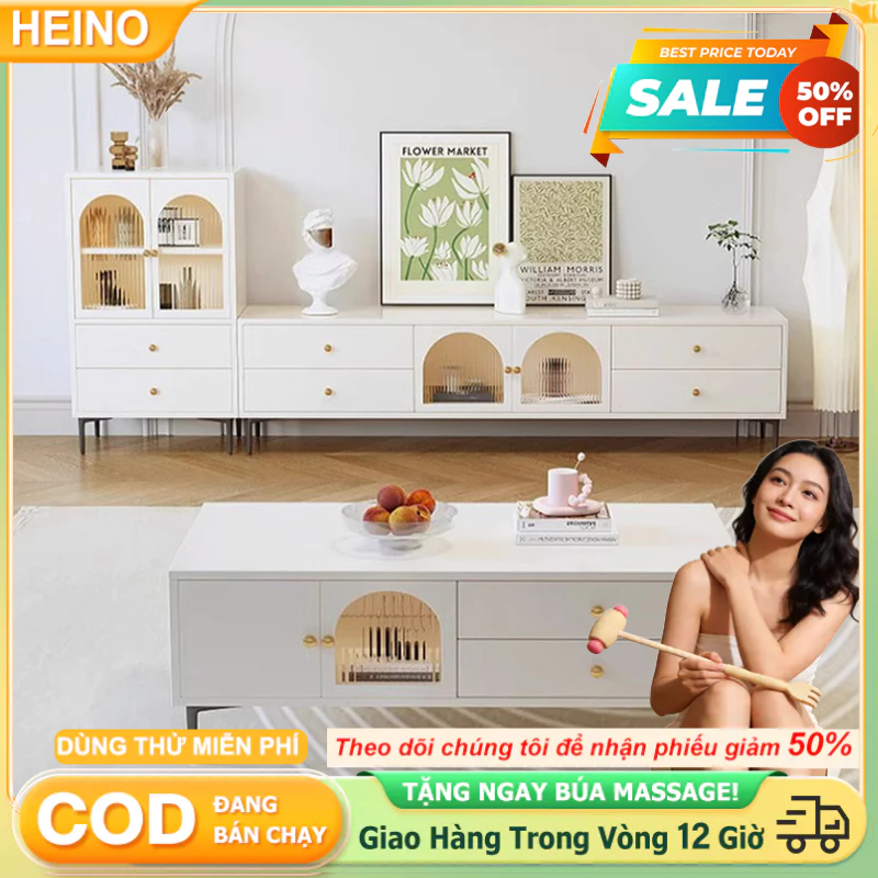 Tủ Tivi Phong Cách Bắc Âu 2025 - Kết Hợp Bàn Trà Thấp Thiết Kế Tối Giản Cho Căn Hộ Nhỏ