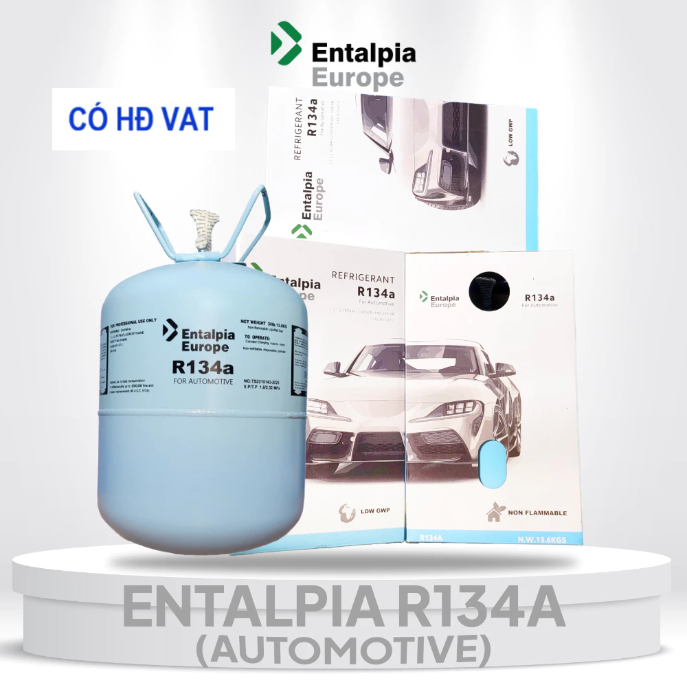 Bình Ga lạnh xe hơi Entalpia Europe, Taisei, Bestgas R134a for Automotive