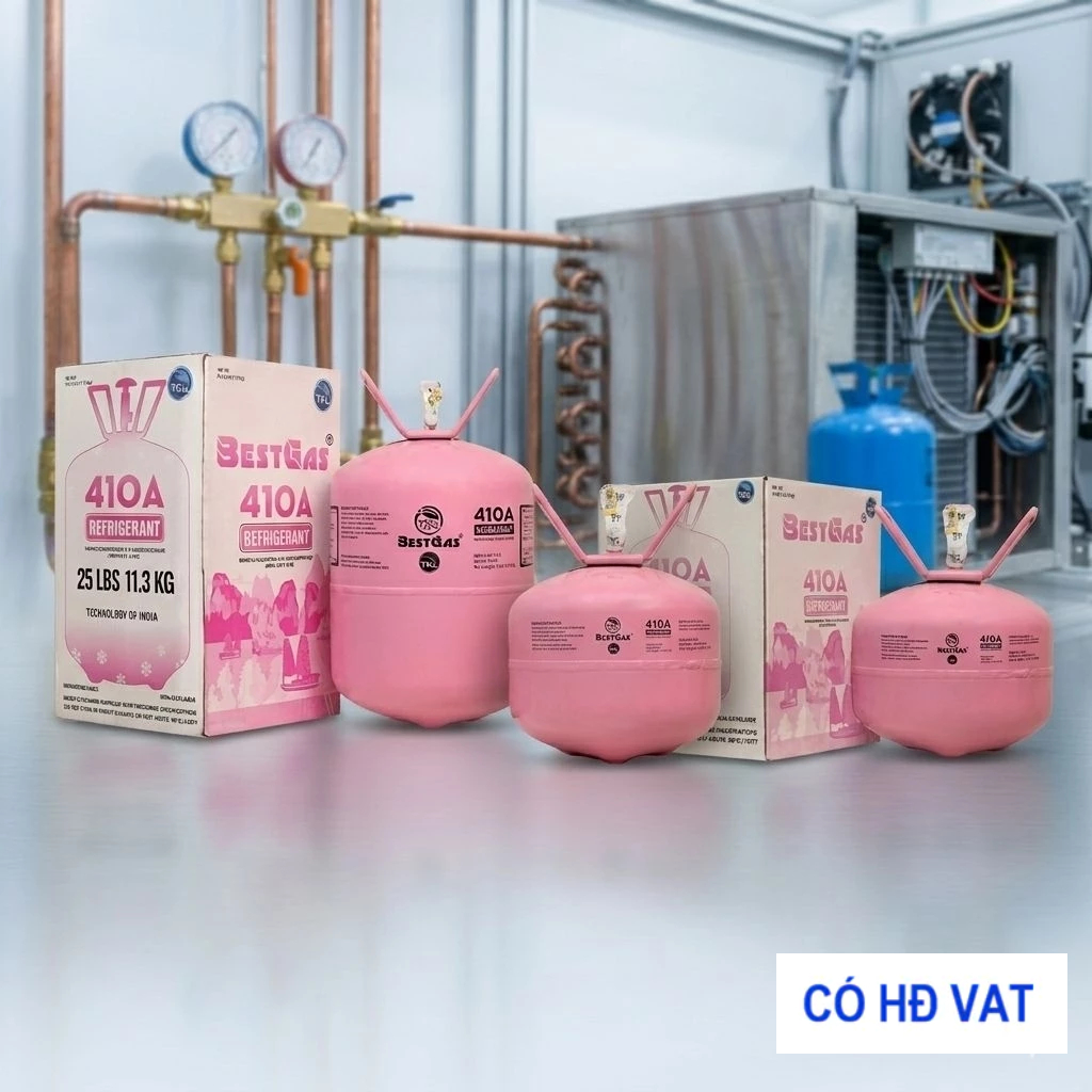 Gas Lạnh ẤN ĐỘ R410 BESTGAS - Gas Máy Lạnh R410A Hàng chính hãng TKL có kiểm định đầy đủ