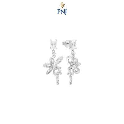 Bông tai Bạc đính đá STYLE By PNJ XMXMW060383