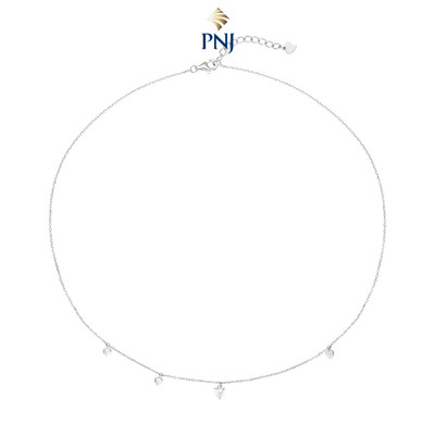 Dây cổ Bạc đính đá PNJSilver XM00W060080