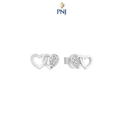 Bông tai Bạc đính đá PNJSilver XMXMW060442