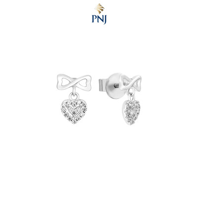 Bông tai Bạc đính đá PNJSilver XMXMW060438