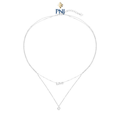 Dây cổ Bạc đính đá PNJSilver XM00W060078