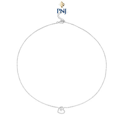 Dây cổ Bạc đính đá PNJSilver XMXMW060320