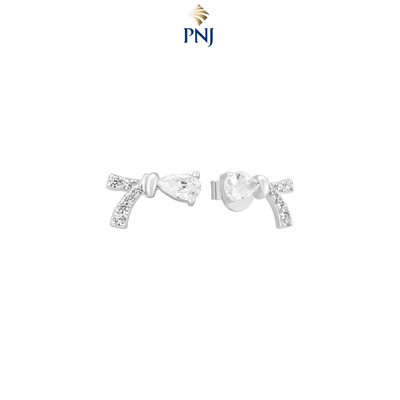 Bông tai Bạc đính đá PNJSilver XMXMW060451