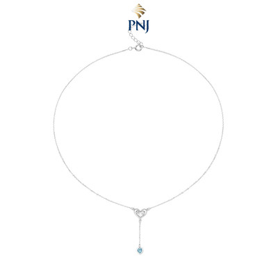 Dây cổ Bạc đính đá PNJSilver hình trái tim TP00W060000