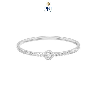 Vòng tay Bạc đính đá PNJSilver hình bông hoa XMXMW060022