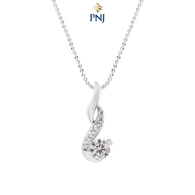 Mặt dây chuyền bạc đính đá PNJSilver XMXMK000048