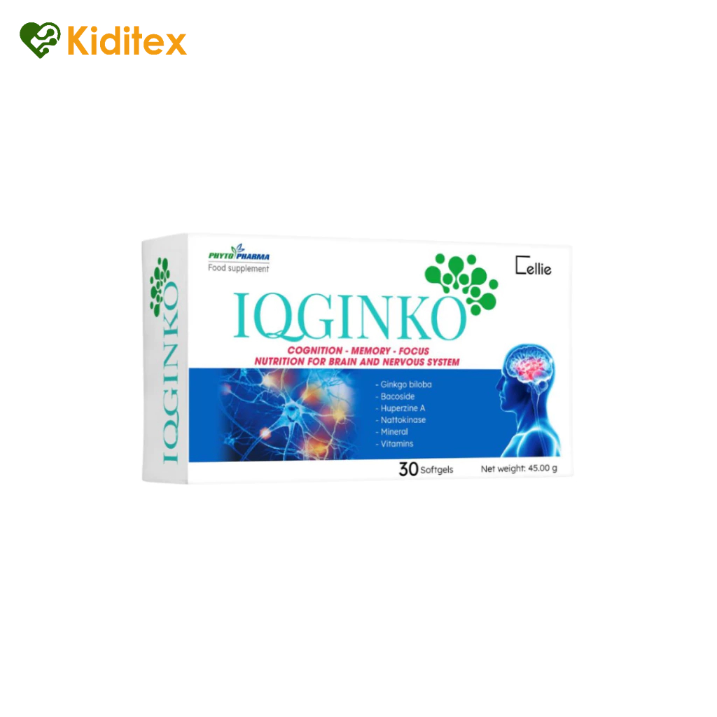 TPBVSK Bổ não IQGinko bulgari h/30v