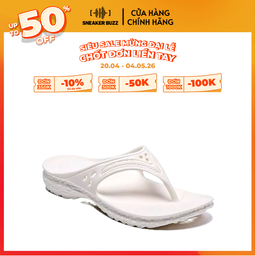 Dép B&M Slippers White Unisex BN520WHITE