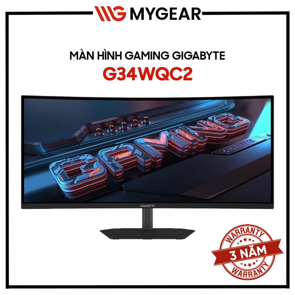 Màn hình Gaming Gigabyte G34WQC2 34 inch 2K QHD 200Hz 1ms VA Cong 1500R