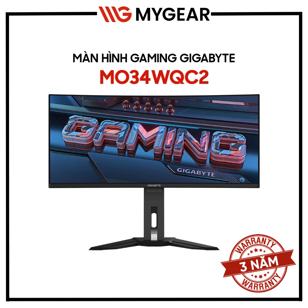 Màn hình Gaming Gigabyte MO34WQC2 34 inch WQHD 240Hz 0.03ms OLED - Hàng chính hãng