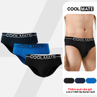 [MUA 3 TẶNG 1]Combo 3 Quần lót Nam Brief Ex-Comfort Modern Bamboo mềm mại kháng khuẩn Coolmate