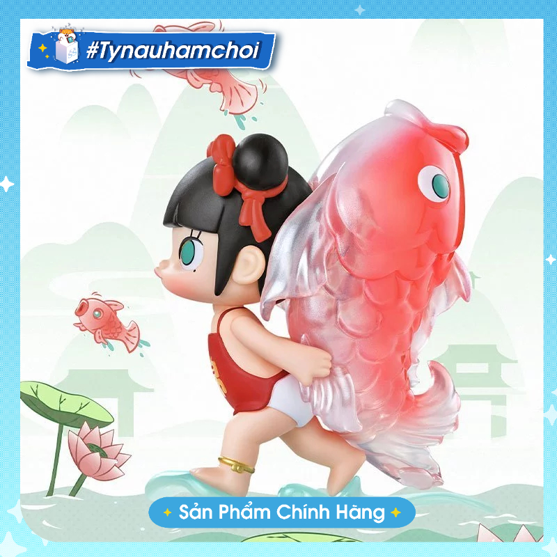 [Chính Hãng] MOLLY & KOI LIMITED EDITION- em bé cõng cá chép molly PopMart -tynauhamchoi