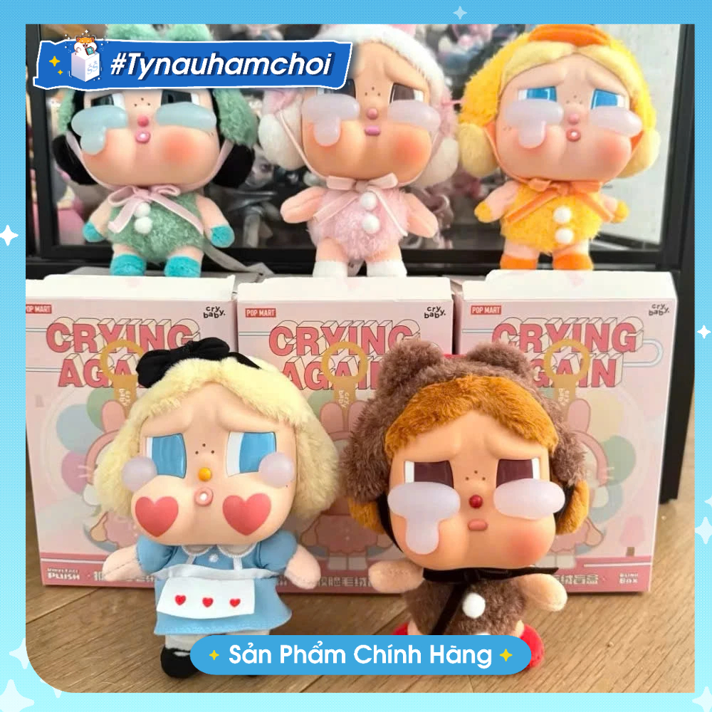 [CHÍNH HÃNG] Móc khóa CRYBABY Crying Again Series chính hãng Pop Mart - Blindbox-tynauhamchoi