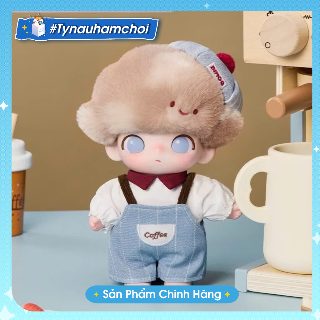 [Chính Hãng] POP MART DIMOO Crush on Coffee Series-Vinyl Plush Blister Pack- móc khóa dimoo - tynauh