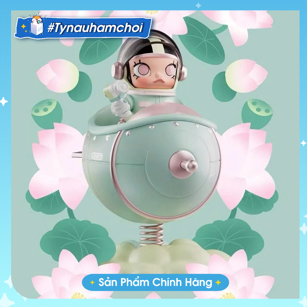 [Chính Hãng] PopMart Space Molly 100% Blooming Series Vietnam Edition - Lotus Flower- molly hoa sen-