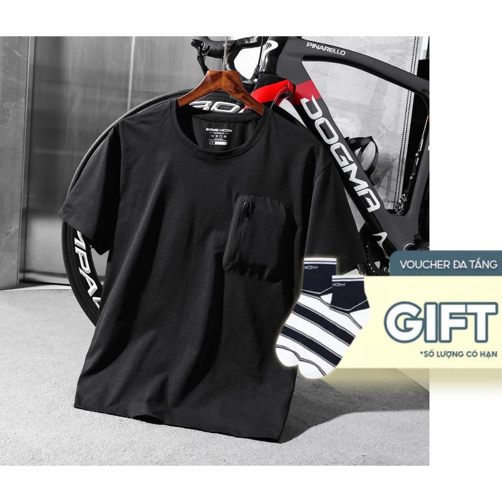[N] Áo Thun Active Cool Front Pocket Vải Poly Thoáng Khí Thoải Mái Nhẹ Nhàng, AT0331 SOME HOW STORE