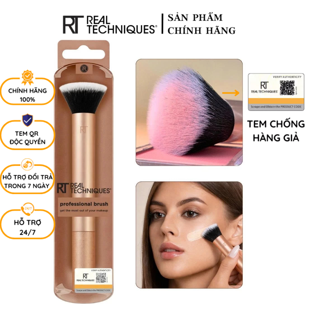 Cọ Tán Nền Đa Chức Năng RT Real Techniques Stippling Brush R108
