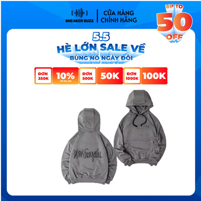 Áo What It Isnt Hoodie Wii Bci Cotton Mark Gonzales Dark Gray Unisex 23SSBOHD001DG