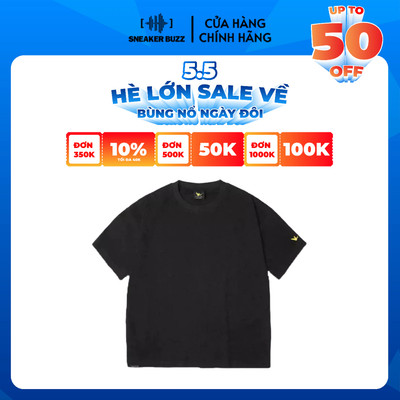 Áo What It Isnt Thun Wii Cotton Trơn Black Unisex 4SBTS043BK