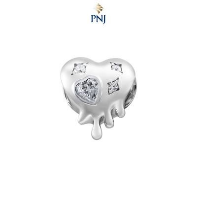 Hạt Charm Bạc đính đá STYLE By PNJ Bisous XMXMW000058