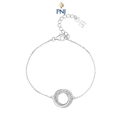 Lắc tay Bạc đính đá STYLE By PNJ XMXMW060495