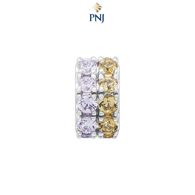 Hạt Charm Bạc đính đá STYLE By PNJ Bloomie ZTZTW000016