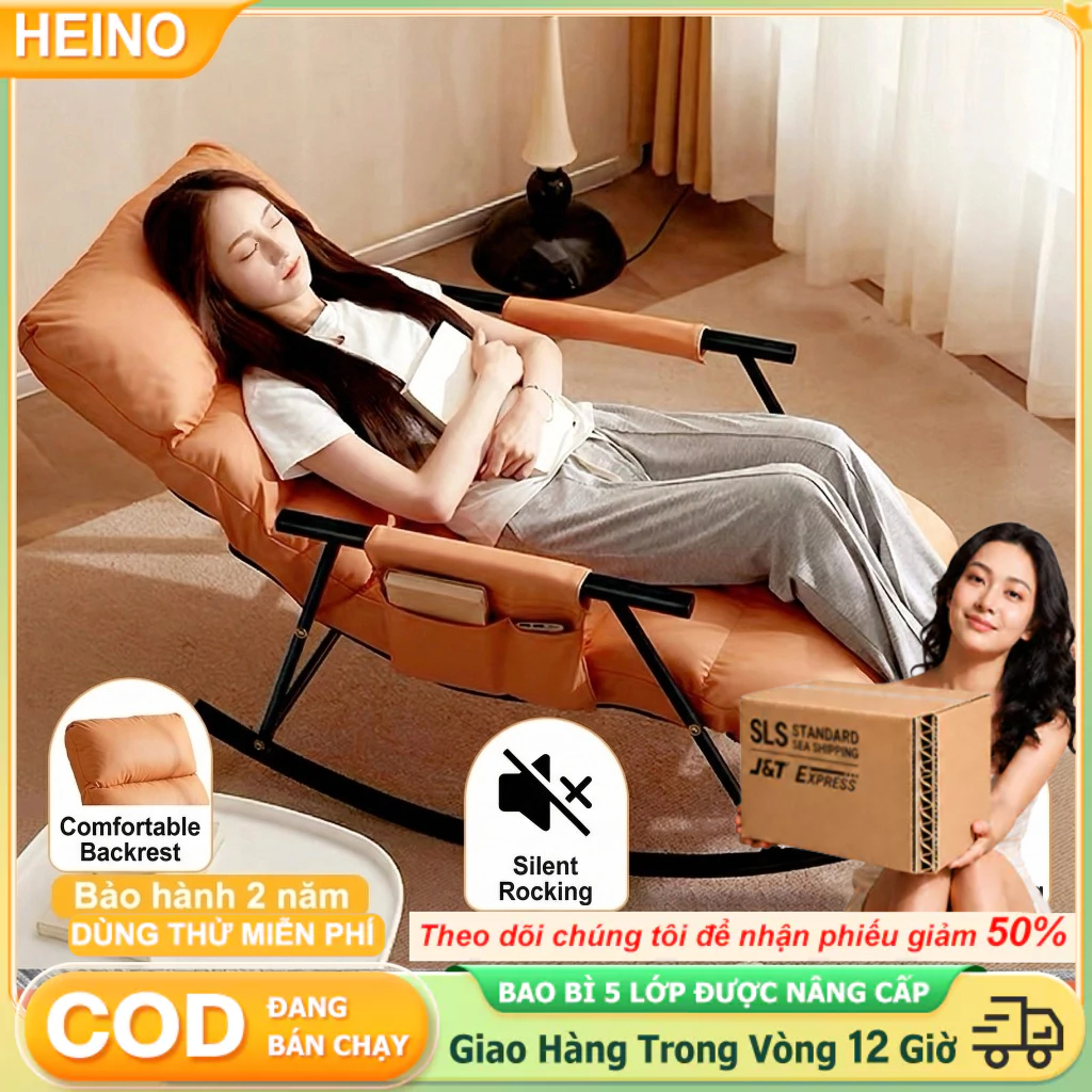HEINO Ghế tựa lưng vải chống bẩn - Ghế lười phòng khách chống lật siêu bền Dễ lau chùi