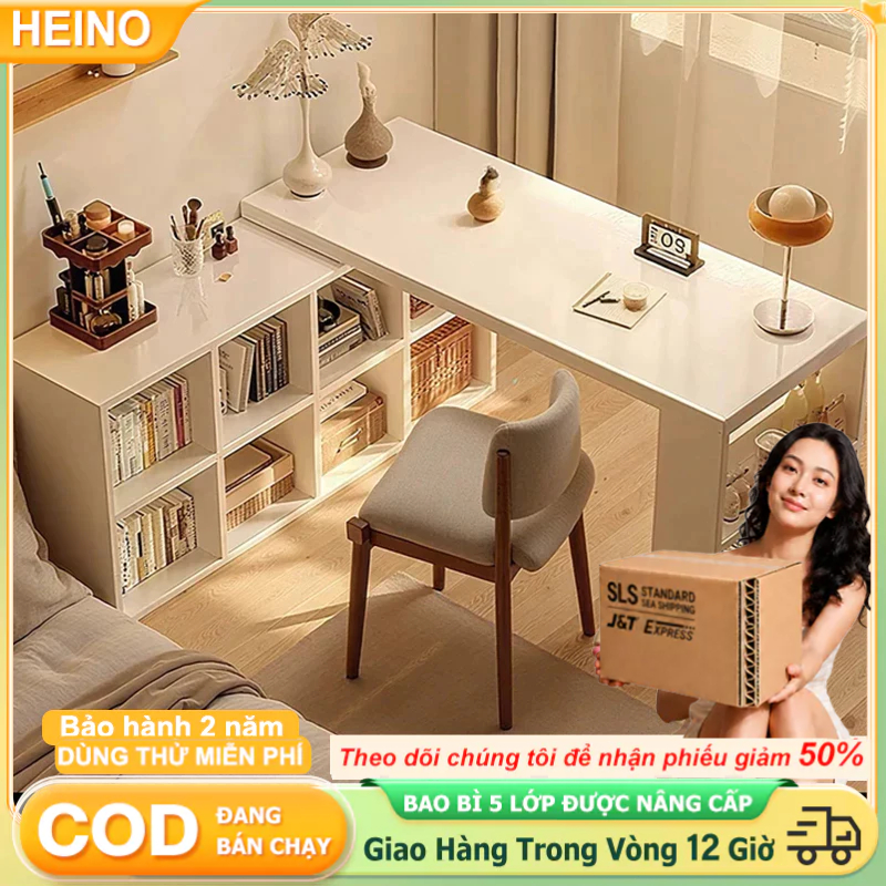 Bàn làm việc góc chữ L có thể chuyển đổi Eco-Board dày 25mm Lắp đặt tự do phòng ngủ phòng khách