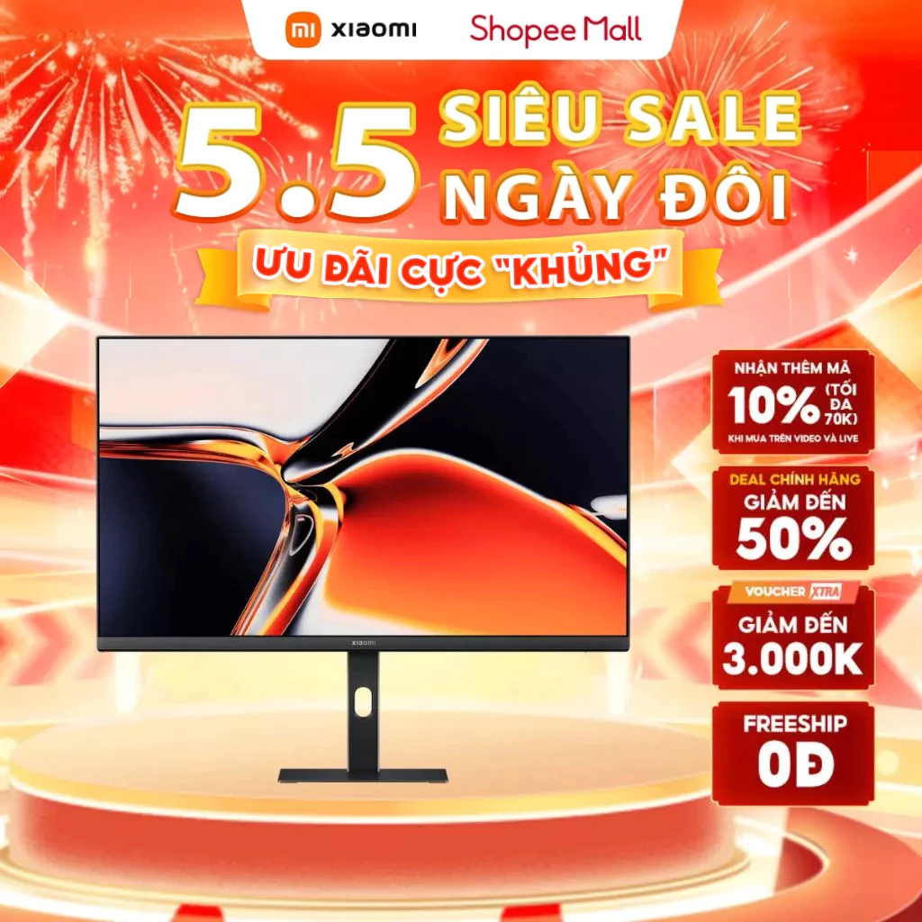 Màn Hình Xiaomi 4K Monitor A27Ui | 4K UHD | 60Hz | 6ms | IPS 27 Inch | Độ Chính Xác Màu Cao | Bảo Hà