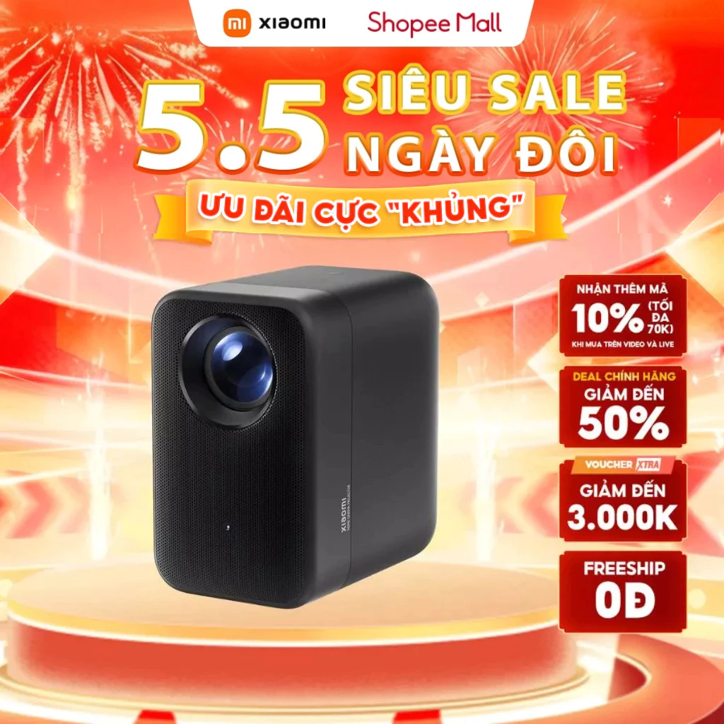 Máy Chiếu Xiaomi Smart Projector L1 Pro | Full HD | 400 ANSI Lumens | Lấy nét tự động - Bảo Hành 12 
