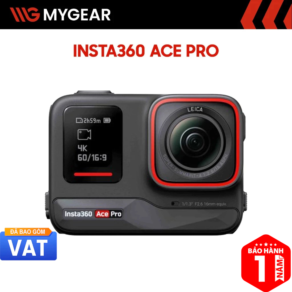 Camera hành trình Insta360 Ace Pro 8K quay 4K120fps màn hình lật
