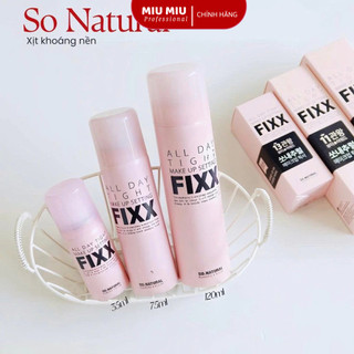 Xịt Khoá Nền Fixx Natural Giữ Lớp Makeup Mịn Mượt Căng Bóng Tự Nhiên